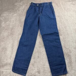 Vtg Wrangler Jeans USA Made Dark Wash Adjustable Waist Student Size 0 Western